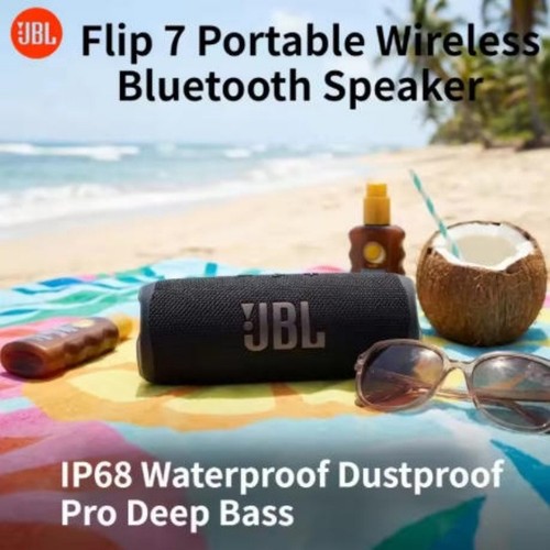 Jbl flip black - black, portable